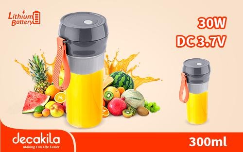 LICUADORA PORTATIL 300 ML 3.7V DECAKILA (KMJB035G)