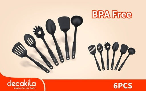 JUEGO DE UTENSILIOS PARA COCINA X 6 PCS DECAKILA