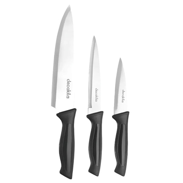 JUEGO DE CUCHILLOS PARA COCINA X 3 PCS DECAKILA