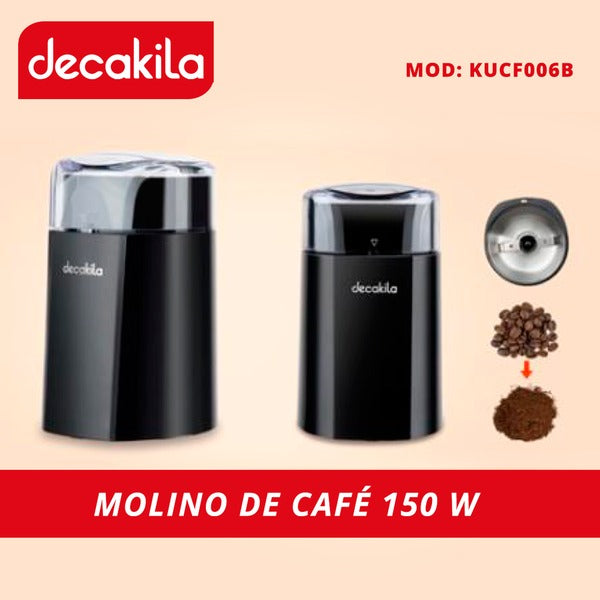 MOLEDOR DE CAFE INALAMBRICO CAP 60G DECAKILA