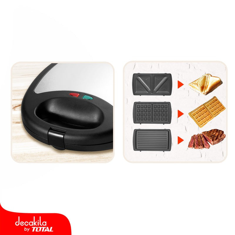 SANDWICHERA CON ANTIAHERENTE 3 EN 1 DECAKILA