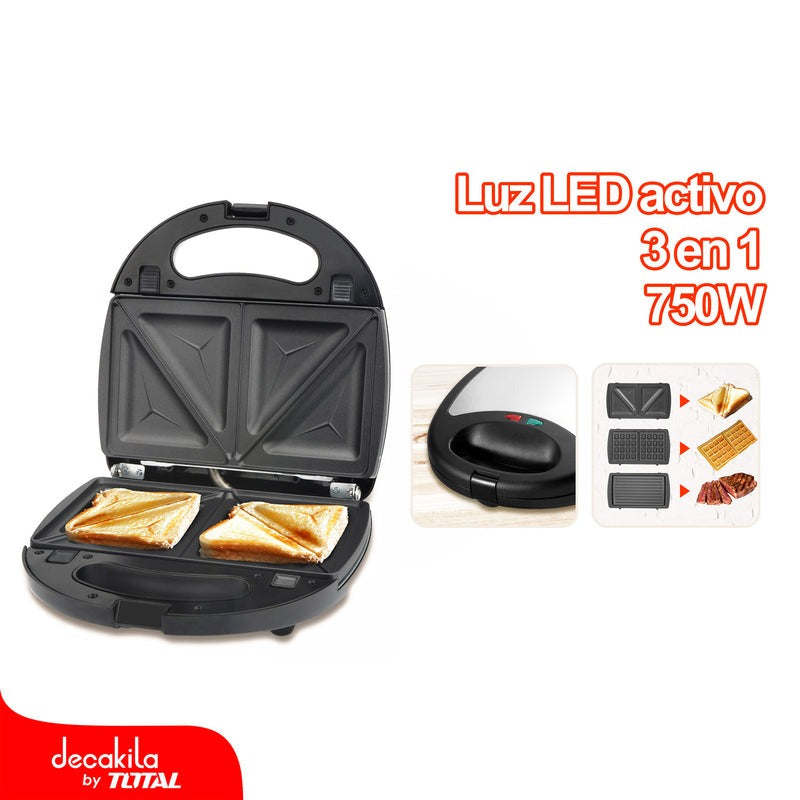 SANDWICHERA CON ANTIAHERENTE 3 EN 1 DECAKILA