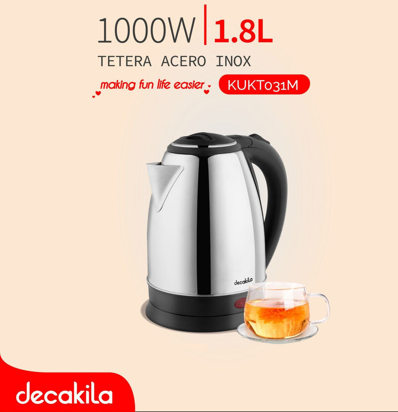 HERVIDOR DE AGUA ACERO INOXIDABLE 1.8L 120V