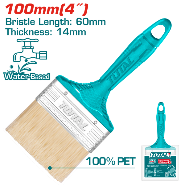 BROCHA 4" MANGO PLASTICO TOTAL
